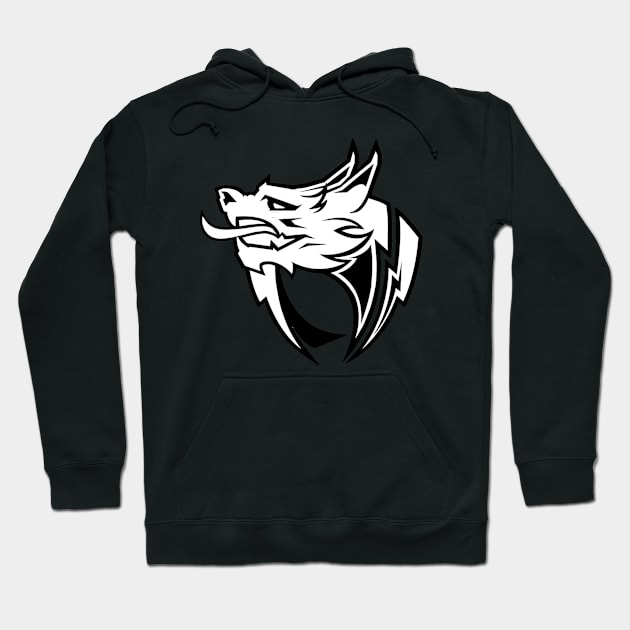 Black and white team exotic logo Hoodie by Notmlgjabber